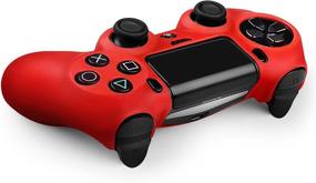 img 1 attached to Enhance Your Gaming Experience with the TNP PS4 Controller Case (Red) - Premium Silicon Skin for Anti-Slip Grip & Protection on Sony Playstation 4 Wireless Game Controller