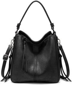 img 4 attached to Handbags Designer Ladies Bucket Leather Women's Handbags & Wallets in Hobo Bags