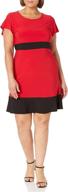 👗 plus size colorblock skater dress for women by star vixen logo