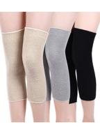 🔥 warm and supportive: 3 pairs of knee sleeves with leg warmers, fabric knee brace, and thermal pads for women логотип