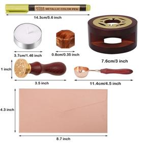 img 3 attached to FONSWEA 771Pcs Sealing Wax Beads Kit - Complete Set for Vintage Crafts & Decorative Envelopes