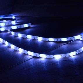 img 3 attached to 💡 Powerful Battery-Powered Waterproof 8 Mode Remote LED Light Strip - Ideal for Night Riding, Parties, Camping, and Emergencies!