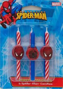 img 1 attached to 🕷️ Spider-Man Decorative Candles by DecoPac