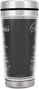 img 1 attached to 🙏 16 Oz. Stainless Steel Insulated Travel Mug with Lid - Success in God, John 15:5, Black