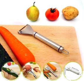 img 1 attached to 🍉 Efficient 6-Piece Fruit Slicer Set: Grape Slicer, Stainless Steel Watermelon Slicer, Peeler for Vegetables & Fruits, Kiwi Spoon Knife, Passion Fruit & Orange Peeler - Multifunctional Kitchen Gadgets