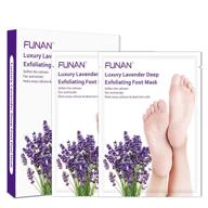 🦶 foot exfoliating mask with lavender essence to remove calluses and dead skin cells, for baby soft feet - 2 pairs logo