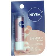 💋 nivea shimmer radiant lip care: long-lasting moisture and sparkling shine - 4 pack logo