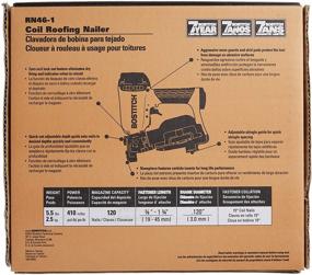 img 1 attached to BOSTITCH RN46 🔨 Roofing Nailer with 1/4-Inch Capability