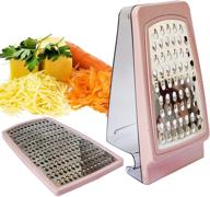 🧀 multipurpose crystalia cheese grater - storage container, handle, and 2-way grate for cheeses, vegetables, chocolate, and more logo