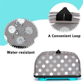 img 1 attached to 🎀 Luxja Cricut Joy Dust Cover with Front Pocket for Accessories - Polka Dot Design