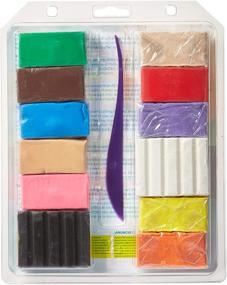 img 1 attached to 🎨 Sculpey Bake Shop Polymer Oven Bake Clay: 12 Color Set for Kids, Modeling Tool Included - Perfect for Holiday Crafts, DIY, Jewelry, and School Projects