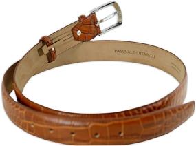 img 1 attached to Pasquale Cutarelli Crocodile Pattern Burgundy Men's Accessories and Belts