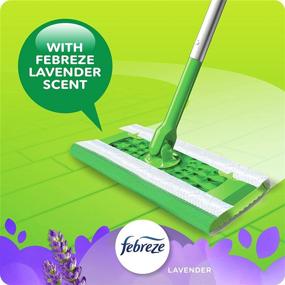 img 1 attached to Swiffer Sweeper Wet Mopping Cloth Multi 🧹 Surface Refills - Febreze Lavender Scent, 36 Count