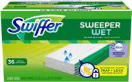 swiffer sweeper wet mopping cloth multi 🧹 surface refills - febreze lavender scent, 36 count logo