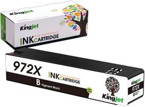 img 4 attached to Kingjet Compatible HP 972X Black Ink Cartridge: High-Quality Replacement for PageWide Pro Printers with Newest Chip - 1 Black