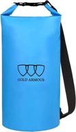 🌊 gold armour waterproof dry bag: keep your gear dry during outdoor adventures - ideal for kayaking, rafting, boating, swimming, camping, hiking, beach & fishing! логотип