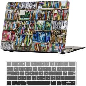 img 4 attached to 2020 MacBook Air 13 Inch Case, Compatible with A2337 M1 A2179 Model, Retina Hard Rubberized Case with Keyboard Cover for Mac Air 13.3 Inch, Bookshelf Design