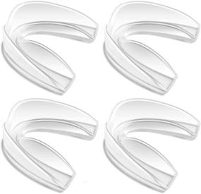 img 4 attached to 🌟 Coolrunner Mouth Guard Sports – 4 Pack Athletic Mouth Guards for Maximum Protection and Customizable Comfort – Ideal for Youth (12 Years or Older)