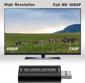 img 1 attached to MeiYin USB-захват видео с HDMI-портом - Запись в Full HD 1080P через USB 2.0 для цифровых зеркальных фотоаппаратов, видеокамер, Action Cam, Facebook Portal TV, потокового игрового процесса, преподавания, прямой трансляции