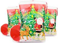 bulk set of christmas drawstring santa bags - large 16 in × 21.6 in - 3 piece stocking sack logo