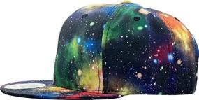 img 2 attached to KBETHOS KNW 1469ALL GX Galaxy Print Snapback Outdoor Recreation