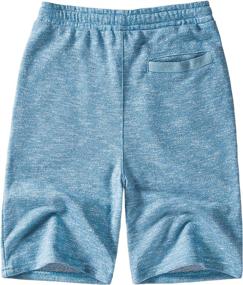 img 3 attached to 🩳 Cool Comfort: MUSE FATH Mens Cotton Casual Elastic Waist Loose Fit Knit Shorts