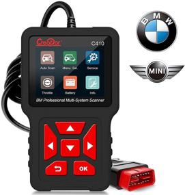 img 4 attached to Advanced OBD2 Scanner Code Reader for BMW & Mini Cooper: 🔧 Creator C410 Diagnostic Scan Tool with Multi-Systems Coverage, ABS/TCM/BMS/PCM/EPB/Oil Reset & Battery Registration