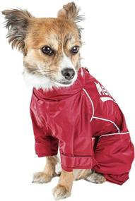 img 2 attached to 🐕 Enhance Safety and Comfort with Dog Helios 'Hurricanine' Waterproof and Reflective Full Body Dog Coat Jacket featuring Heat Reflective Technology