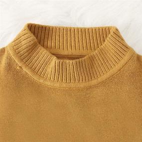 img 2 attached to 🧥 Cozy Winter Essential: Toddler Kids' Knit Sweater Turtleneck Pullover for Boys and Girls (18M-5T)