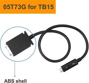 img 1 attached to Highly Compatible Thunderbolt 3 USB-C Cable for TB15 Dock K16A, 5T73G, and 05T73G