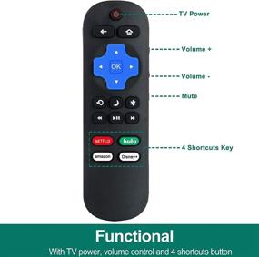 img 1 attached to 📺 Enhanced Hisense Roku TV Remote with Disney Plus, Netflix, Hulu & More Shortcuts - Universal Replacement Remote - Not for Roku Stick & Roku Box