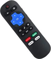 📺 enhanced hisense roku tv remote with disney plus, netflix, hulu & more shortcuts - universal replacement remote - not for roku stick & roku box logo