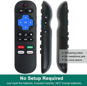 img 3 attached to 📺 Enhanced Hisense Roku TV Remote with Disney Plus, Netflix, Hulu & More Shortcuts - Universal Replacement Remote - Not for Roku Stick & Roku Box