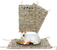 besazw rabbit mat: grass mats for rabbits - safe, edible, and high-quality bunny chew toys for cages logo