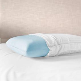 img 2 attached to SensorPEDIC Transcend Memory Foam Jumbo Bed Pillow - Ultra Comfort, Standard Size (1 Pack), White