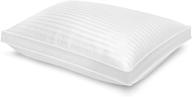 sensorpedic transcend memory foam jumbo bed pillow - ultra comfort, standard size (1 pack), white logo