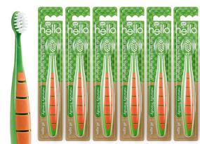 img 4 attached to Hello Kids Toddler Soft Bristle Toothbrush: BPA-Free, Vegan, Promoting Oral & Gum Health for All Ages (6 Count)