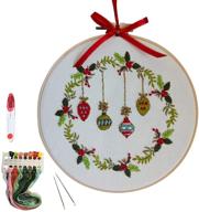 embroidery starter pattern stamped christmas logo