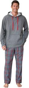 img 4 attached to 🛌 Cozy up in Style: PajamaGram Men's Flannel Pajama Sets