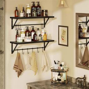 img 2 attached to Greenstell Floating Multifunctional Decoration Bathroom Storage & Organization