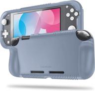 🎮 fintie case for nintendo switch lite 2019 - cloudy blue, shock proof silicone cover with ergonomic grip for switch lite console logo
