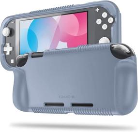 img 4 attached to 🎮 Fintie Case for Nintendo Switch Lite 2019 - Cloudy Blue, Shock Proof Silicone Cover with Ergonomic Grip for Switch Lite Console