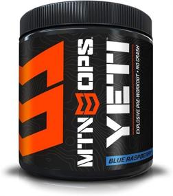 img 3 attached to MTN OPS Yeti Pre-Workout Powder 🏋️ Energy Drink, Blue Raspberry - 30 Servings