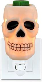 img 4 attached to 🔌 Efficient Joker Skull Electric Plug-In Wax Warmer for Scented Wax & Scentsy Cubes, No Flame, No Smoke, No Soot – Includes Two Bulbs