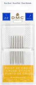 img 2 attached to DMC Cross Stitch Needles - 3 Pack Set (Sizes 22-24-26) - Total 18 Needles - New Package