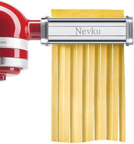 img 2 attached to 🍝 Nevku Pasta Maker Attachments Set: Optimize your KitchenAid Stand Mixer with Pasta Sheet Roller, Spaghetti Cutter, and Fettuccine Cutter