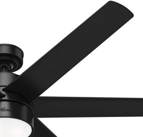 img 1 attached to 🌟 Enhance Your space with the Hunter Fan Company 59624 Solaria Ceiling Fan, 60, Matte Black Finish.