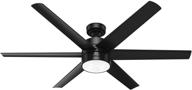 🌟 enhance your space with the hunter fan company 59624 solaria ceiling fan, 60, matte black finish. логотип