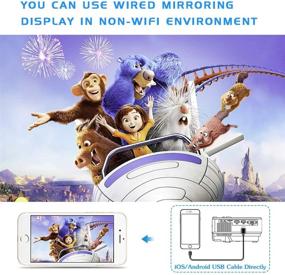 img 1 attached to Projector Included Synchronize Smartphone Entertainment Television & Video