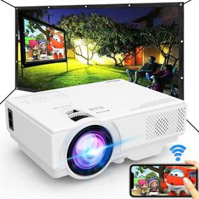 img 4 attached to Projector Included Synchronize Smartphone Entertainment Television & Video